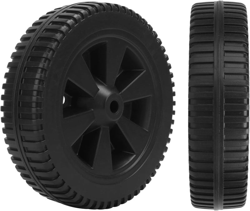 IHDYPPEW 4 Pack 463344015 G437-0037-W1 Plastic Grill Wheels-7 Inch Premium BBQ Grill Wheels Replacement, Fit for Charbroil Grill Wheels 463436215 463370516 463341918 - Durable Replacement Parts Wheel - Image 3